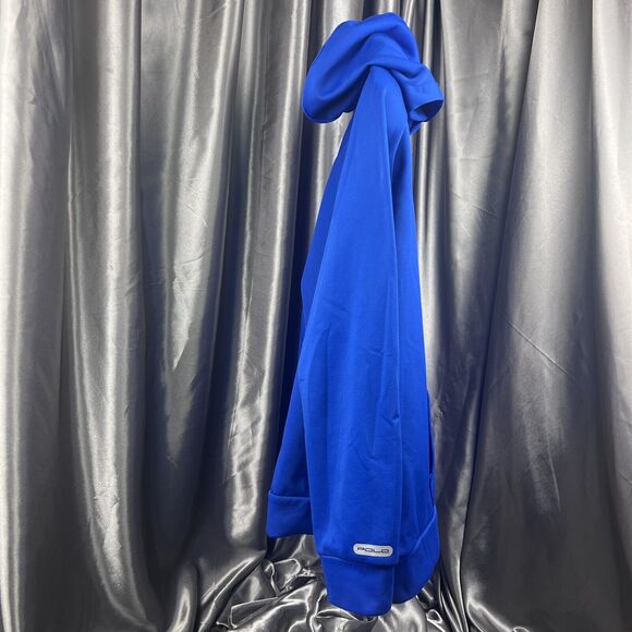 Polo Ralph Lauren Big Pony Logo ‎Hoodie Boys XL Pullover Blue Neon Preppy Fall - Picture 9 of 13